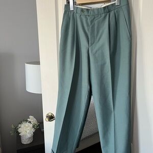 No brand blue green pants